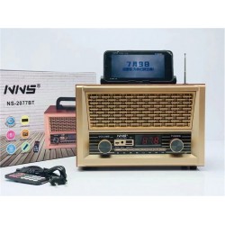 NNS NS-2077 Kumandalı Retro FM Bluetooth Hoparlör