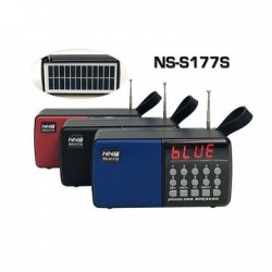 NNS NS-S177S Işıklı Retro FM Bluetooth Hoparlör