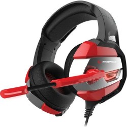 Rampage RM-K5 Noble 7.1 Surround Sound System USB Mikrofonlu Oyuncu Kulaklığı Siyah/Kırmızı