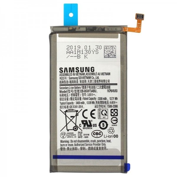 Samsung Galaxy S10 G973 Servis Orijinali Batarya EB-BG973ABU