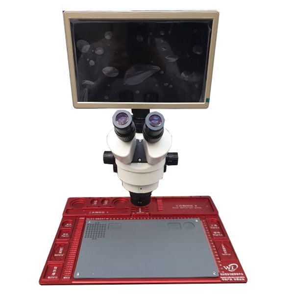WL Premium Profesyonel Mikroskop Seti 0.5X yada 0.7X Lensi Beyaz