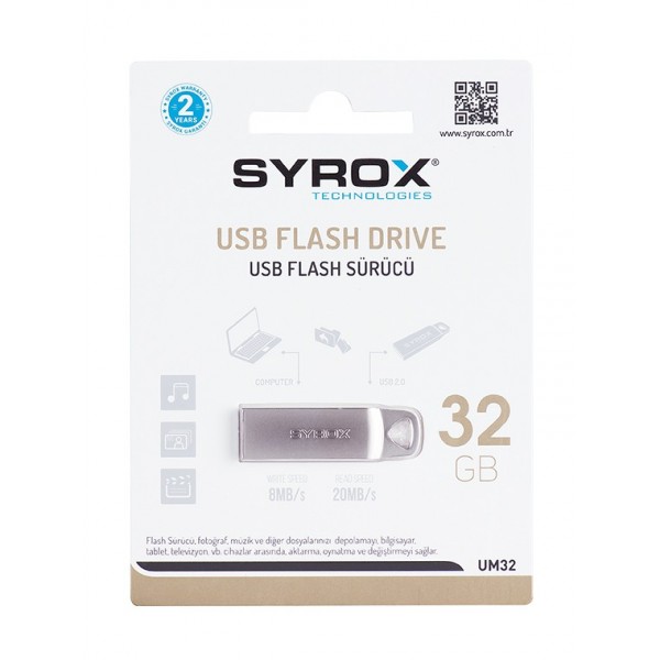 Syrox 32 GB Metal USB Bellek UM32