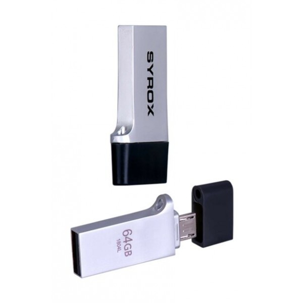 Syrox 64 GB OTG (Dual-Çift Giriş) USB Bellek OTG64