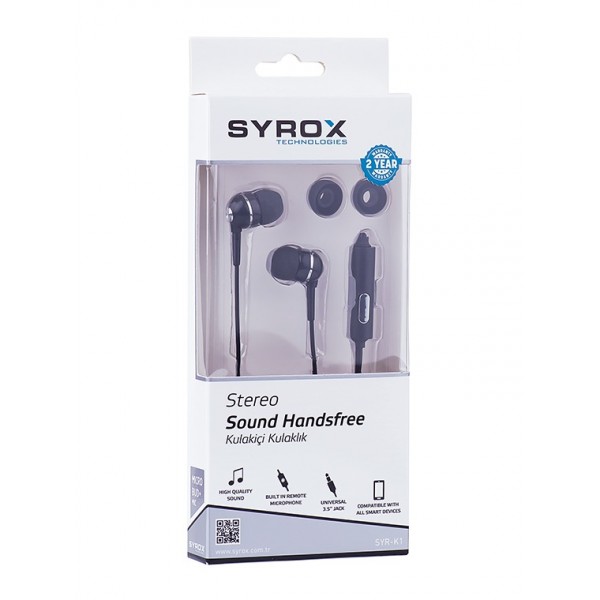 Syrox K1 Stereo Kulaklık Kulakiçi