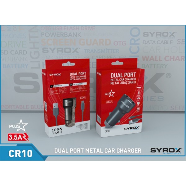 Syrox S3/S4 2 Giriş + Kablo Set Metal - 3.5A CR10