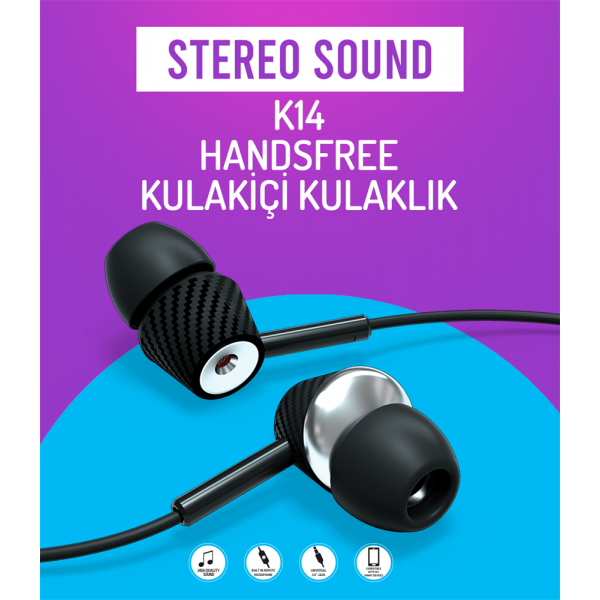 Syrox K14 Handsfree Stereo Kulakiçi Kulaklık