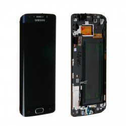 Samsung Galaxy S6 edge SM-G925 LCD Ekran Dokunmatik Servis Orjinali Siyah