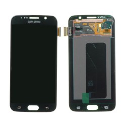 Samsung Galaxy S6 SM-G920F LCD Ekran Dokunmatik Servis Orjinali Siyah