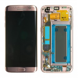 Samsung Galaxy S7 edge SM-G935 LCD Ekran Dokunmatik Servis Orjinali Rose Gold