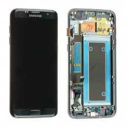 Samsung Galaxy S7 edge SM-G935 LCD Ekran Dokunmatik Servis Orjinali Siyah