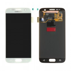 Samsung Galaxy S7 SM-G930 LCD Ekran Dokunmatik Servis Orjinali Beyaz