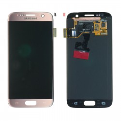Samsung Galaxy S7 SM-G930 LCD Ekran Dokunmatik Servis Orjinali Rose Gold