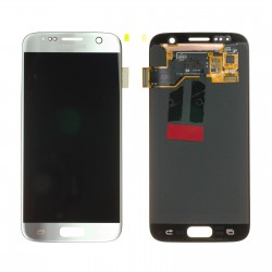 Samsung Galaxy S7 SM-G930 LCD Ekran Dokunmatik Servis Orjinali Silver