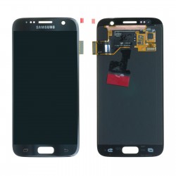Samsung Galaxy S7 SM-G930 LCD Ekran Dokunmatik Servis Orjinali Siyah