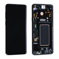Samsung Galaxy S9 Plus SM-G965 LCD Ekran Dokunmatik Servis Orjinali Siyah
