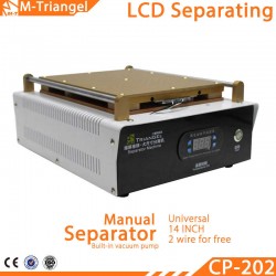 M-Triangel CP202 14 inç Isıtıcı Ekran Cam Ayırma Makinesi Seperatör